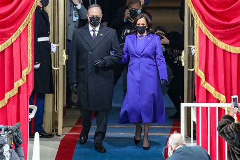 Why Vice President Kamala Harris' Royal Purple Inauguration Day Outfit ...