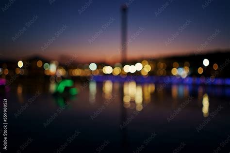 night view of the river Stock Photo | Adobe Stock