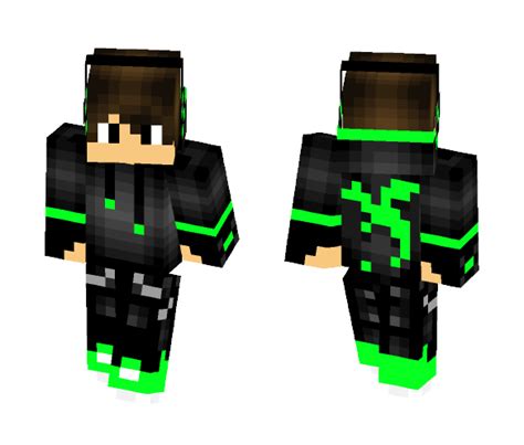 Download Gamer Green Minecraft Skin for Free. SuperMinecraftSkins