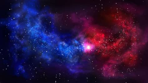 Galaxy Background Wallpaper Blue