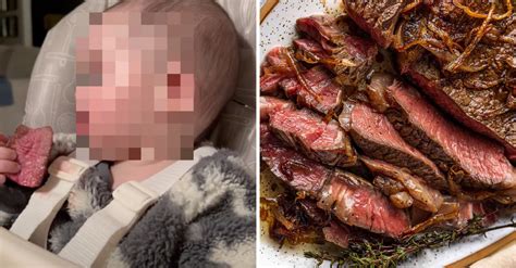 Mom Sparks Furious Debate After Feeding Her 6-Month-Old Baby A Bloody Steak