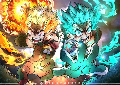 ArtStation - Deku X Bakugou One for All 100%