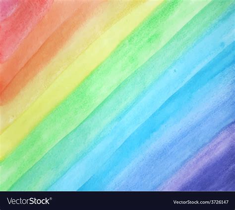 Watercolor rainbow background Royalty Free Vector Image