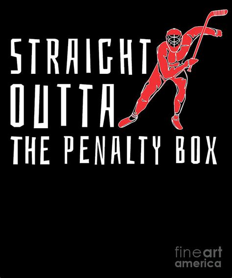 Hockey Penalty Box Funny Hockey Digital Art by EQ Designs