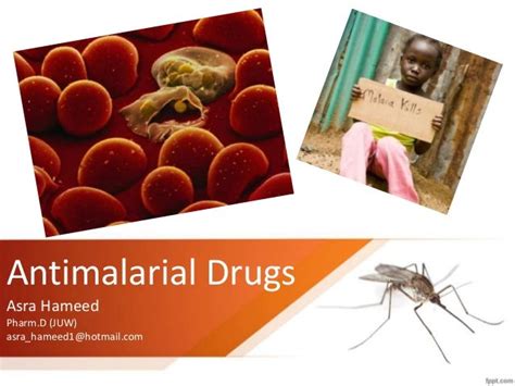 Antimalarial drugs