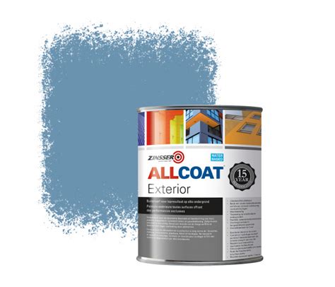 Zinsser Allcoat Exterior Wall Paint RAL 5024 Pastel blue - 1 liter