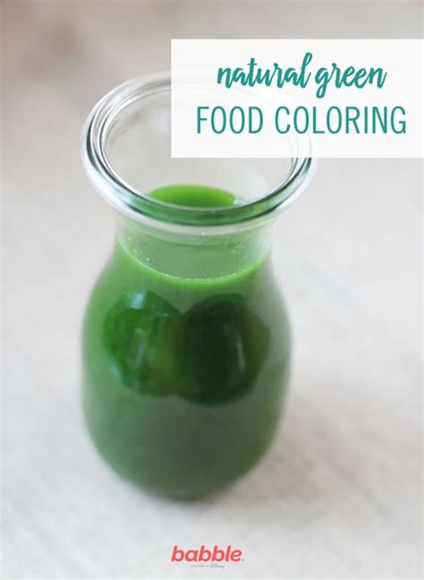 How to Make Natural Green Food Coloring | Green food coloring, Food ...