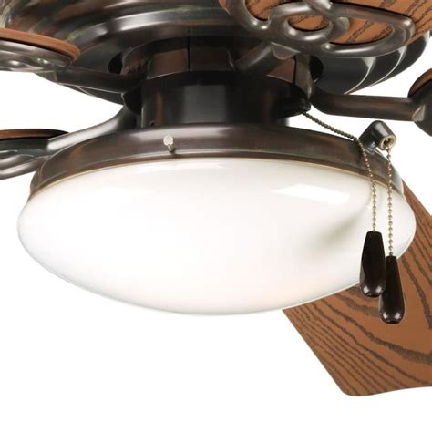 Progress Lighting Fan Light-Kit 2-Light Antique Bronze LED Ceiling Fan ...