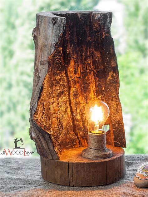 Lampe bois | Driftwood lamp, Wood lamps, Wooden lamp