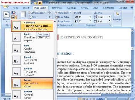 >Microsoft Word 2007 – Page Layout Tab | Softknowledge's Blog