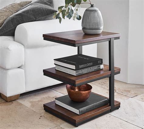 Metal Accent Tables For Small Spaces - Round Side Table Metal End Table ...