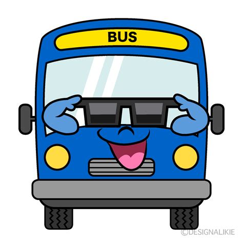 Free Cool Bus Cartoon Clipart Image | Charatoon