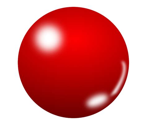 Red Glossy Sphere 3D Object Circular Shape Ball PNG | PNG All