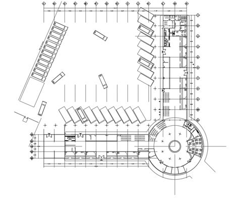 Engineer office floor plan with architectural view and area detail dwg ...