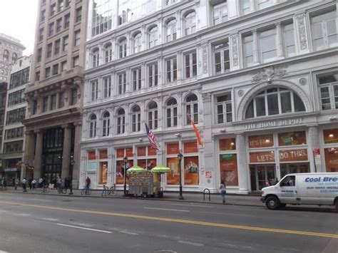 Manhattan Home Depot in historic cast iron multi-story buildings near ...