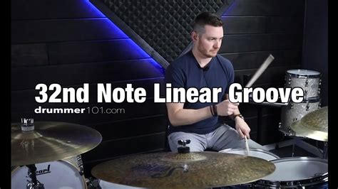 Cool 32nd Note Linear Groove | Drummer101 - YouTube