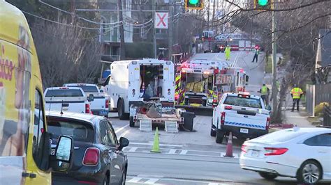 Gas leak forces evacuations, road closure along North Avenue in Atlanta ...