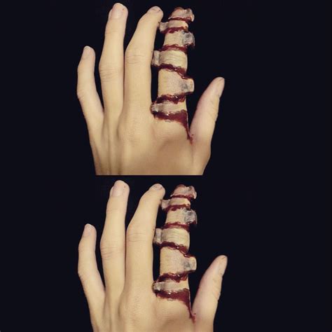 Split cut finger sfx 👆🔪💉 Face Paint Makeup, Special Effects Makeup, I ...