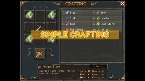 Crafting for your RPG Maker game - Simple Crafting plugin - YouTube