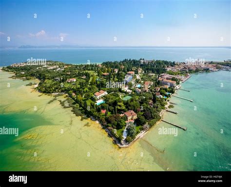 Sirmione, peninsula, Lake Garda, Lombardy, Italy Stock Photo - Alamy