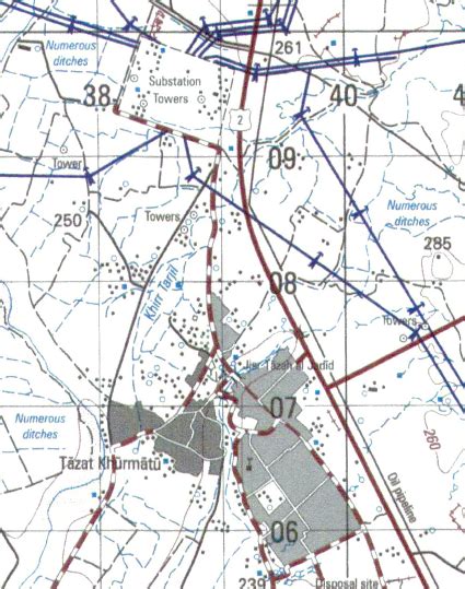 Kirkuk, Iraq 2009 City Topographical Map – Battle Archives