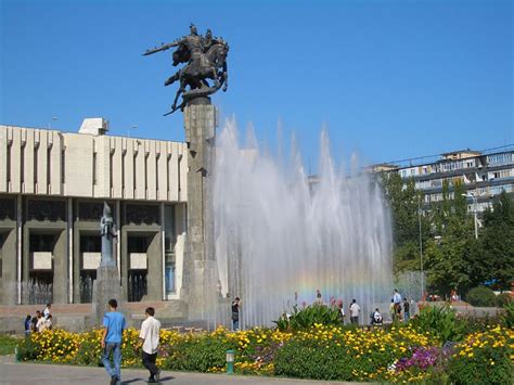 Bishkek - tourist sights on the map