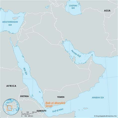 Bab El-Mandeb Strait Map, Location, Facts Britannica, 45% OFF