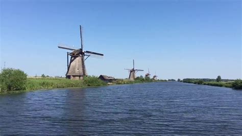 Kinderdijk Netherlands Windmills Boat Tour Time-Lapse - YouTube