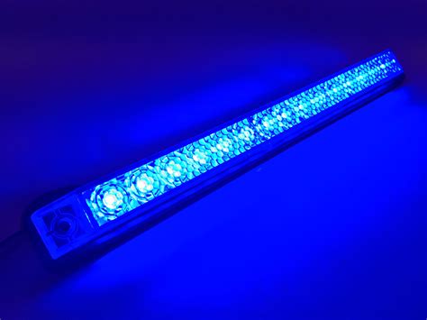 MARINE BOAT BLUE LED STRIP LIGHT 23LM SURFACE MOUNT 12V 3W IP67 4500K 8 ...