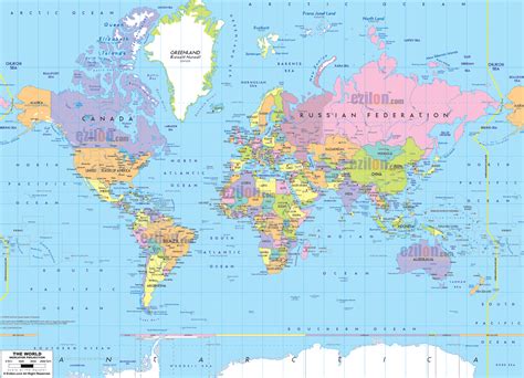 World Map With Countries | Outravelling Maps Guide