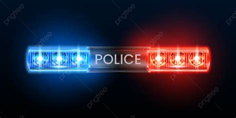 Police Siren Vector PNG Images, Police Siren Lights Danger Lamp, Light ...