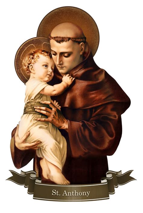 Saint Anthony of Padua Decal | Saint anthony of padua, Saint antony ...