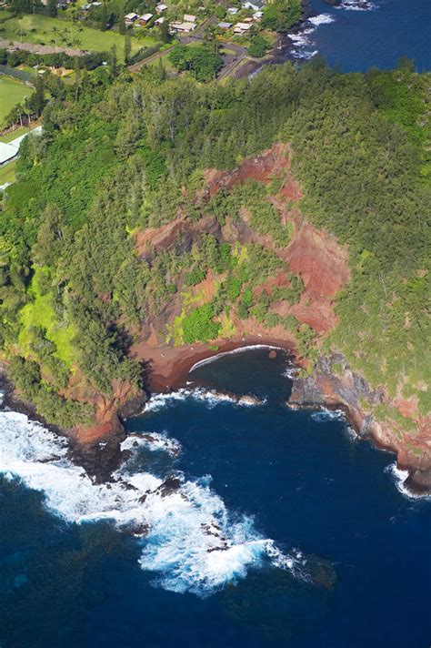 Kaihalulu Beach Aerial Photograph by Ron Dahlquist - Printscapes | Fine ...