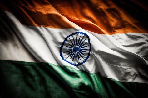 Realistic of the waving india flag with interisting texture. Waving of ...