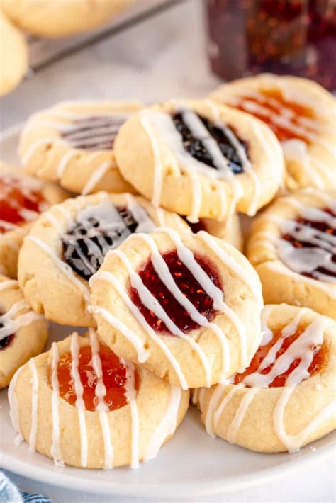 Jam Thumbprint Cookies | Valerie's Kitchen