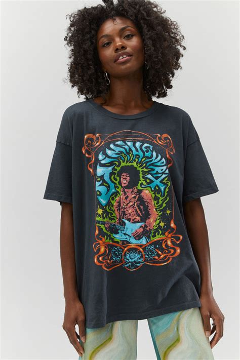 Jimi Hendrix Psychedelic Nouveau Merch Tee - L.A. Green