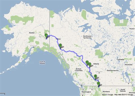 Alaska Highway Map