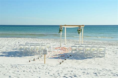 Seagrove Beach, Florida destination beach wedding arbor | Sunset beach ...