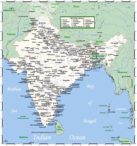 List of cities and towns in India | India | FANDOM powered by Wikia