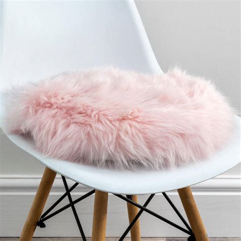 Round Sheepskin Chair Pad Various Colourways By Lime Lace