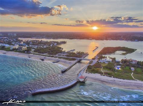 Boynton Beach Inlet During Sunset Over the Waterway | HDR Photography ...