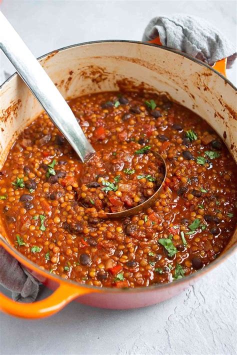 Vegan Lentil Chili Recipe - Cookin Canuck