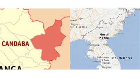 Map Of Candaba, Pampanga, Philippines Compared To DPR Korea, 41% OFF