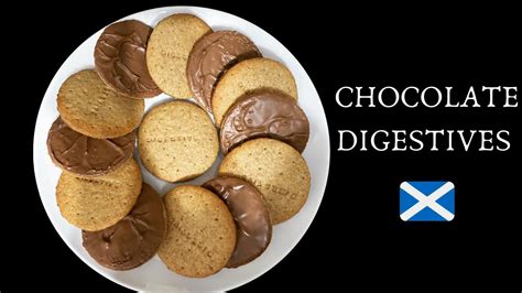 Chocolate Digestives | Easy Digestive Biscuit Recipe - YouTube