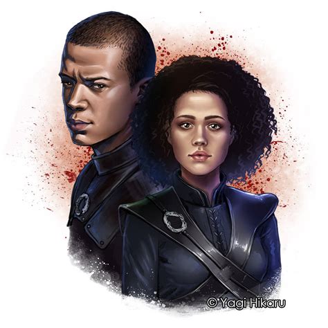 Grey Worm and Missandei by yagihikaru on DeviantArt