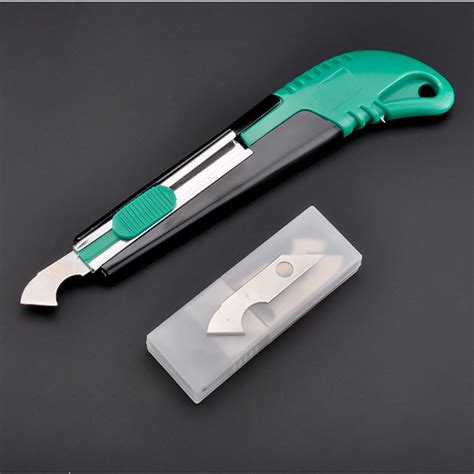 Plastic Acrylic Sheet Perspex Cutter Hook Cutting Tool W 10 Spare Blade ...