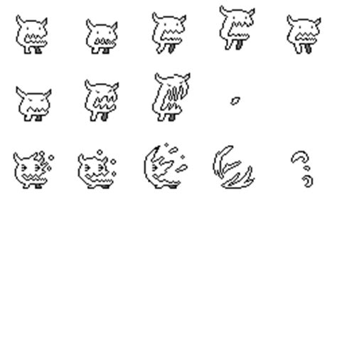 Cute Monster Sprite Sheet | OpenGameArt.org