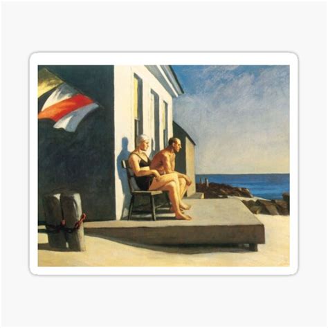 "Sea Watchers, Edward Hopper oil painting, Art Canvas Art Work" Sticker ...