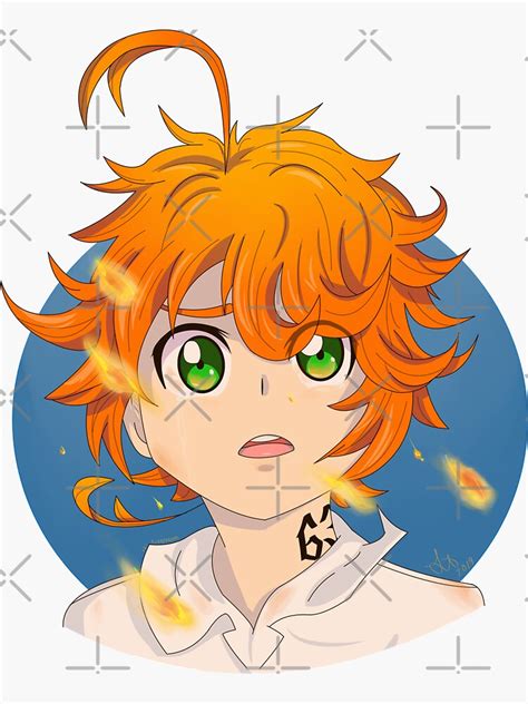 "Emma, The Promised Neverland" Sticker for Sale by xvaporeon | Redbubble