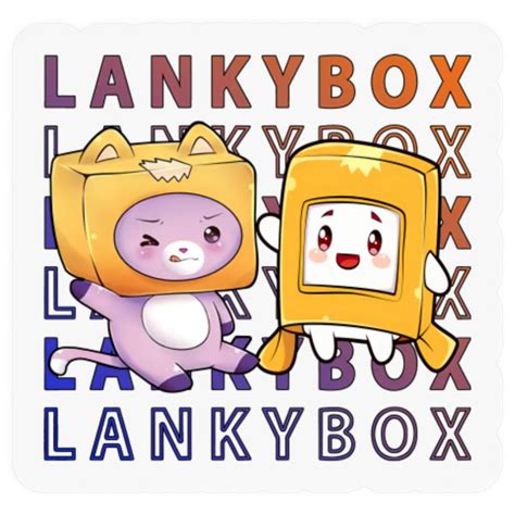 Kids Lankybox Inspired Stickers Funny Viral Youtuber Merch Stickers ...